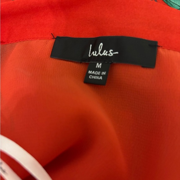 Lulus wrap maxi skirt.   Medium. Red floral - Picture 7 of 7